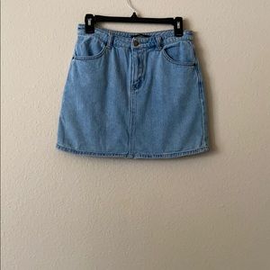 Light blue jean skirt